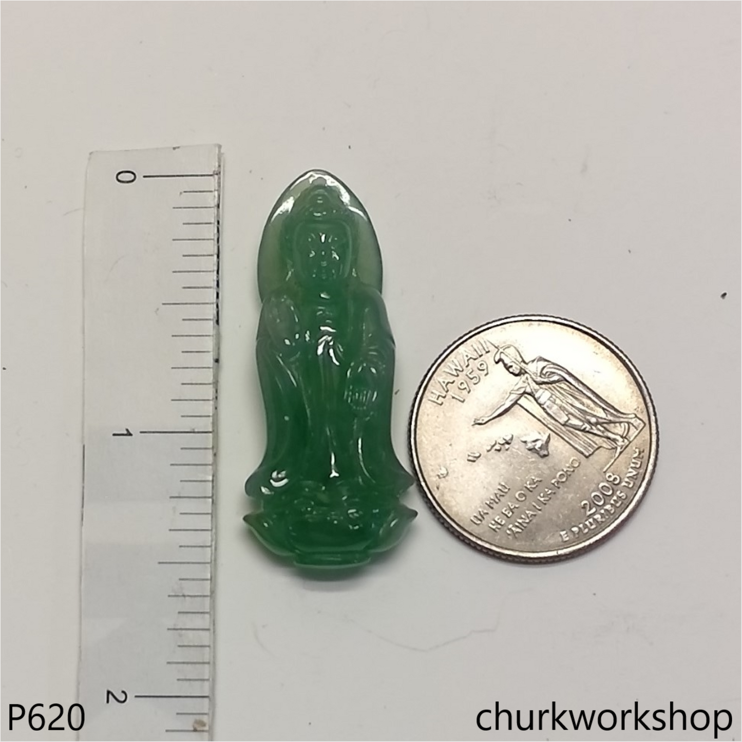 Jade Buddha pendant