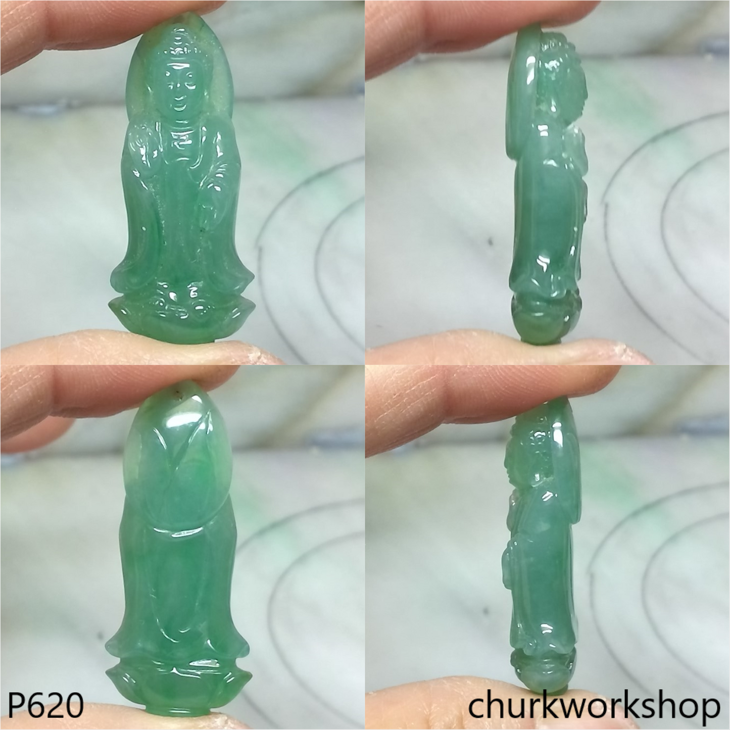 Jade Buddha pendant
