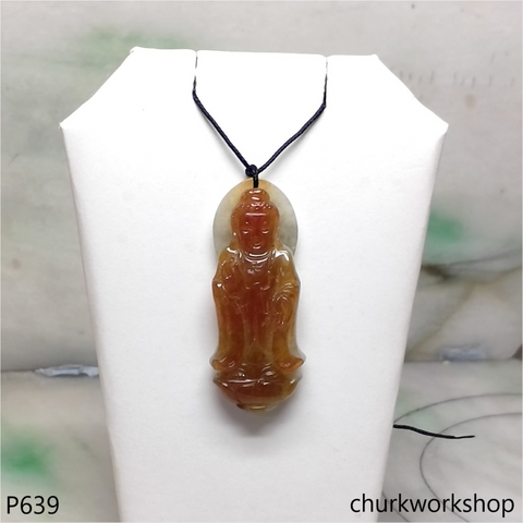 Red jade Buddha