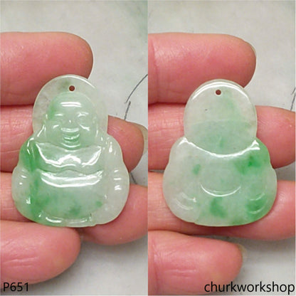 Reserve     Jade happy Buddha pendant