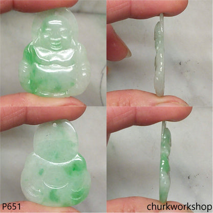 Reserve     Jade happy Buddha pendant