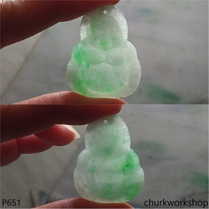 Reserve     Jade happy Buddha pendant