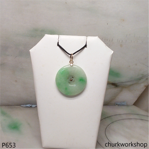 Jade coin pendant