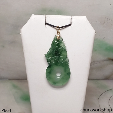 Dragon jade pendant.