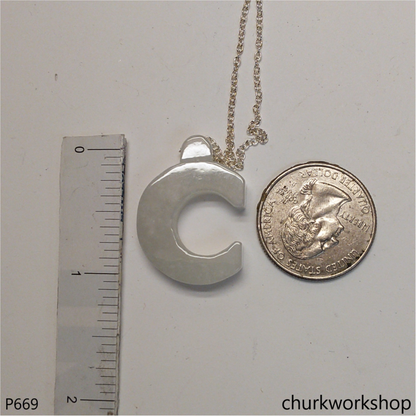 Jade Alphabet pendant