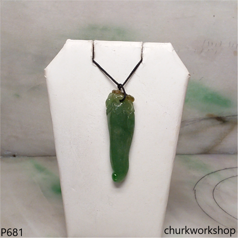 Bluish green jade pendant