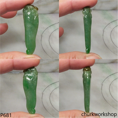Bluish green jade pendant