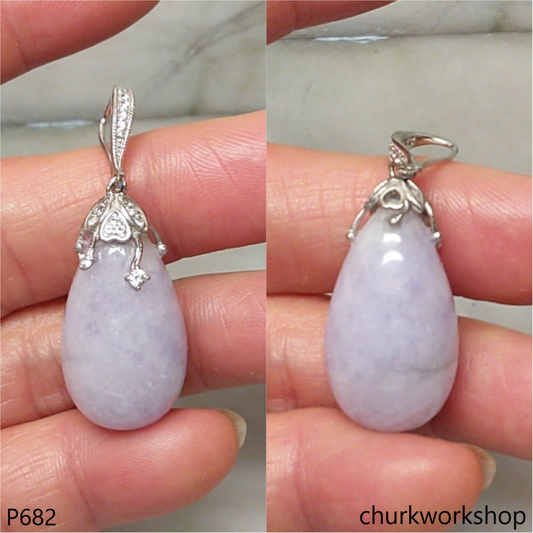 Lavender jade pendant