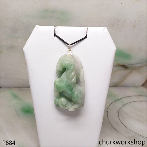 Jade horse pendant