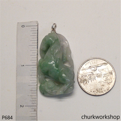 Jade horse pendant
