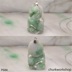 Jade horse pendant