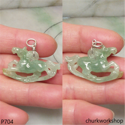 Small jade horse pendant