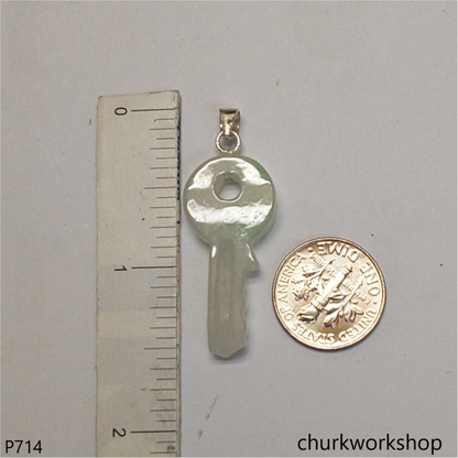Jade key pendant