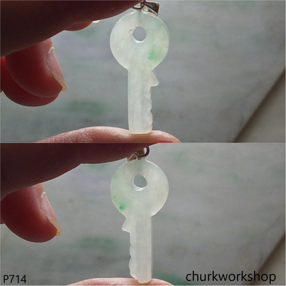 Jade key pendant