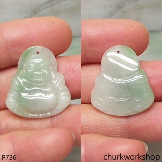 Jade happy Buddha pendant