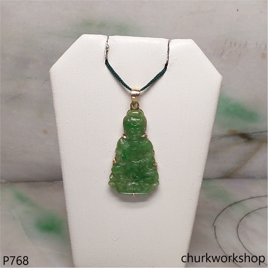 Green lady Buddha pendant