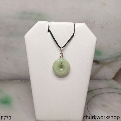 Small jade Donut pendant