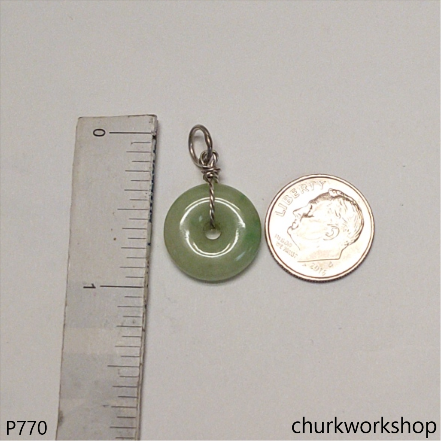 Small jade Donut pendant