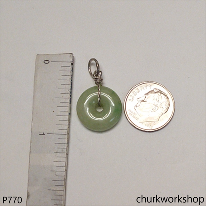 Small jade Donut pendant