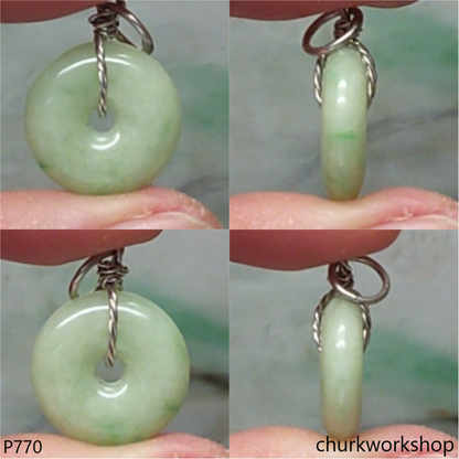 Small jade Donut pendant