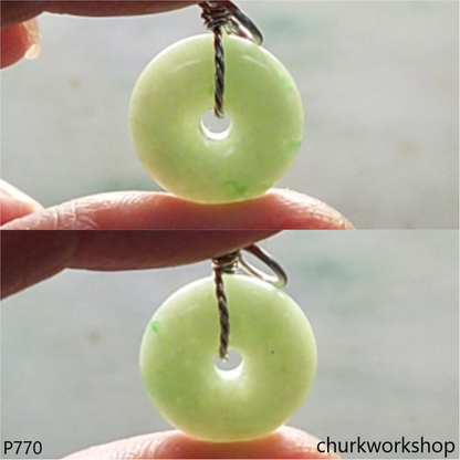 Small jade Donut pendant