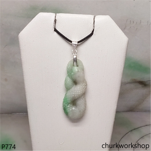 Jade snake pendant