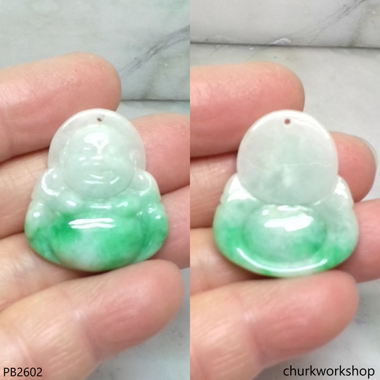 Jade happy Buddha pendant