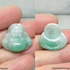 Small jade happy Buddha pendant