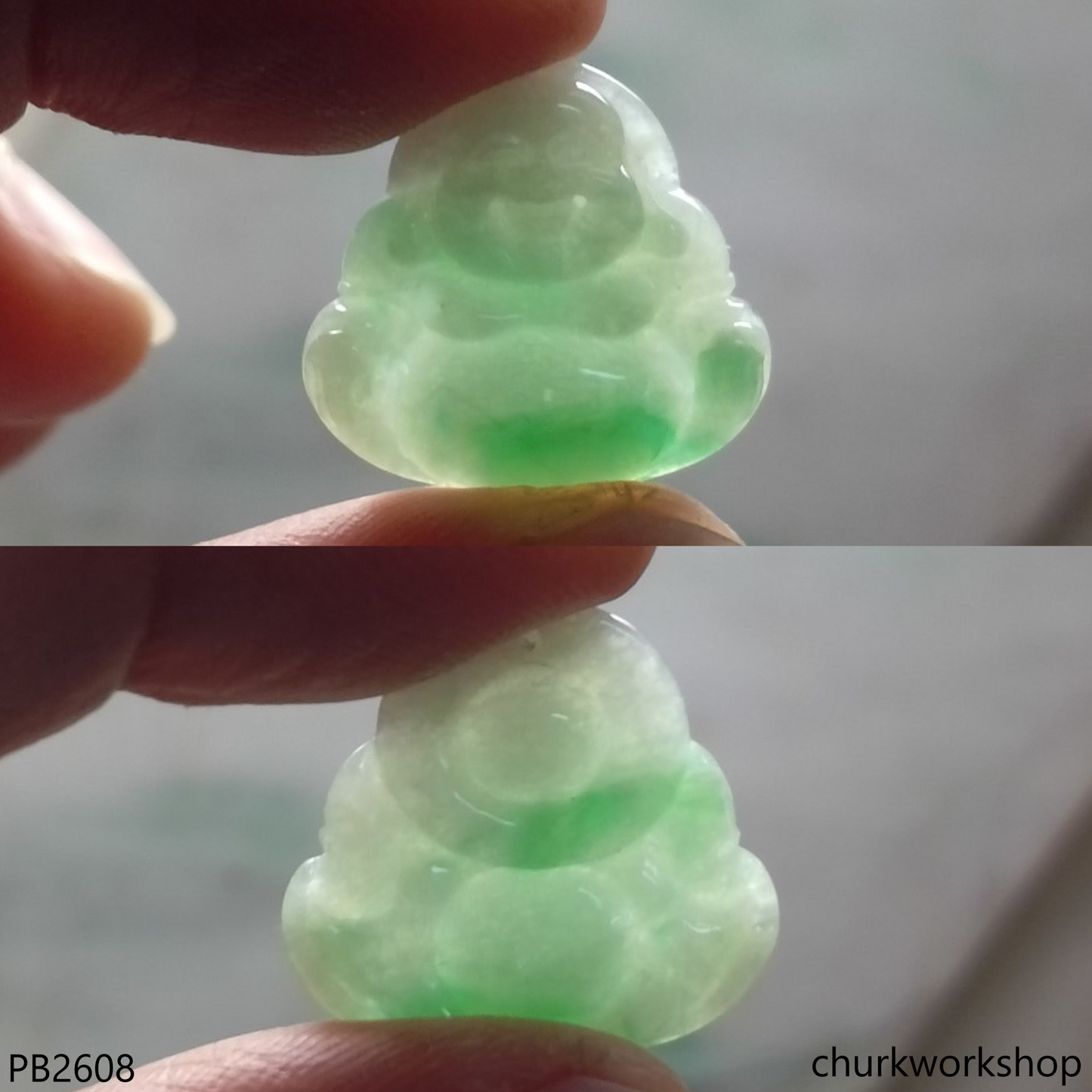 Reserved for Tami           Small jade happy Buddha pendant