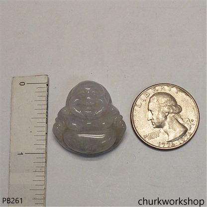 Lavender jade happy Buddha