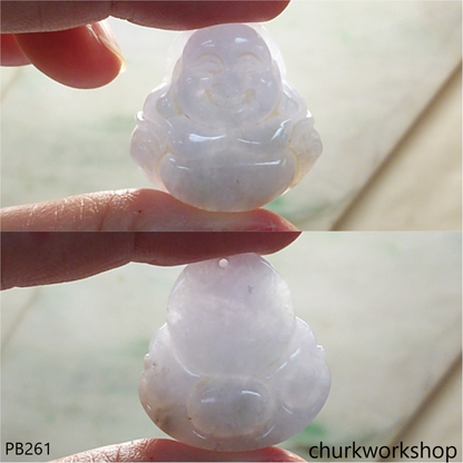 Lavender jade happy Buddha