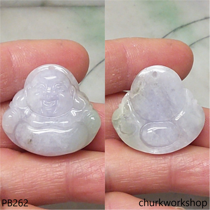 Lavender jade happy Buddha
