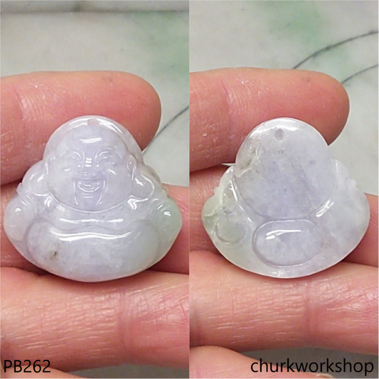 Lavender jade happy Buddha