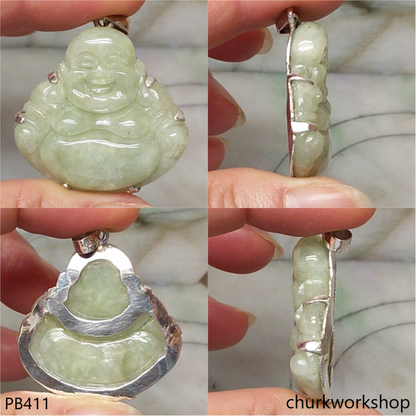 Jade happy Buddha pendant