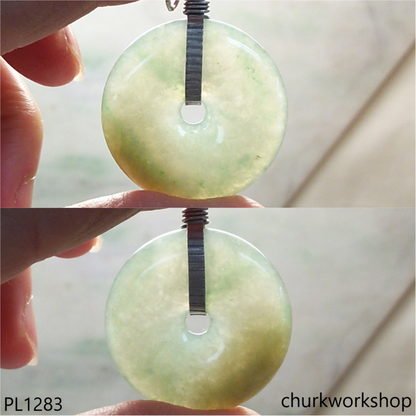 Donut jade pendant