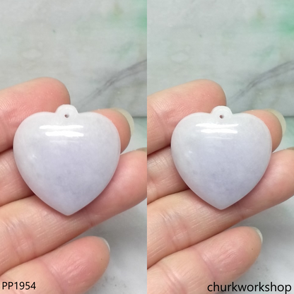 Light lavender jade heart