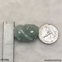 Light green jade pig pendant