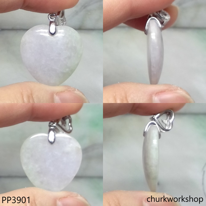 Light lavender jade heart