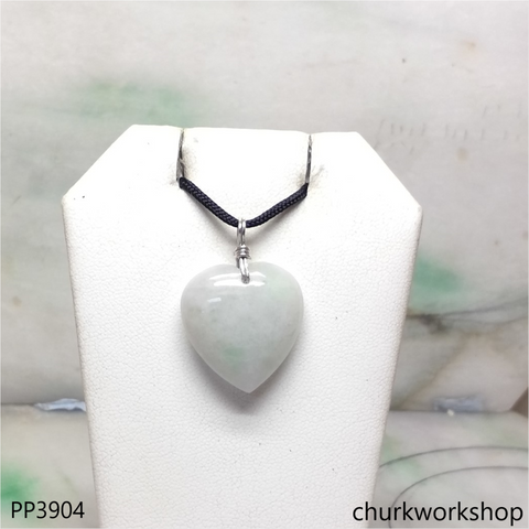 Light green small jade heart