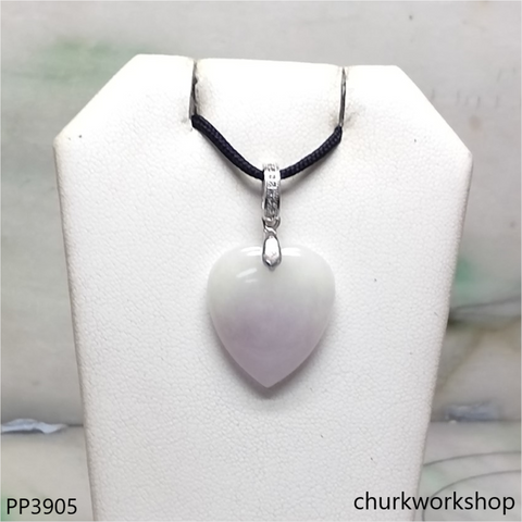 Light lavender jade heart