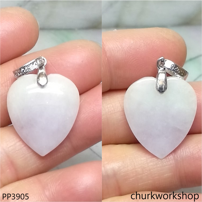 Light lavender jade heart