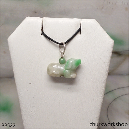 Small jade dog pendant