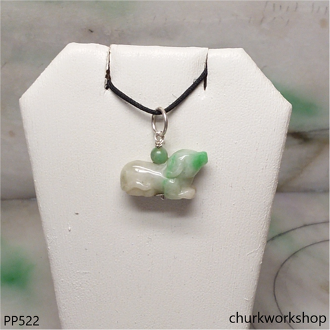 Small jade dog pendant