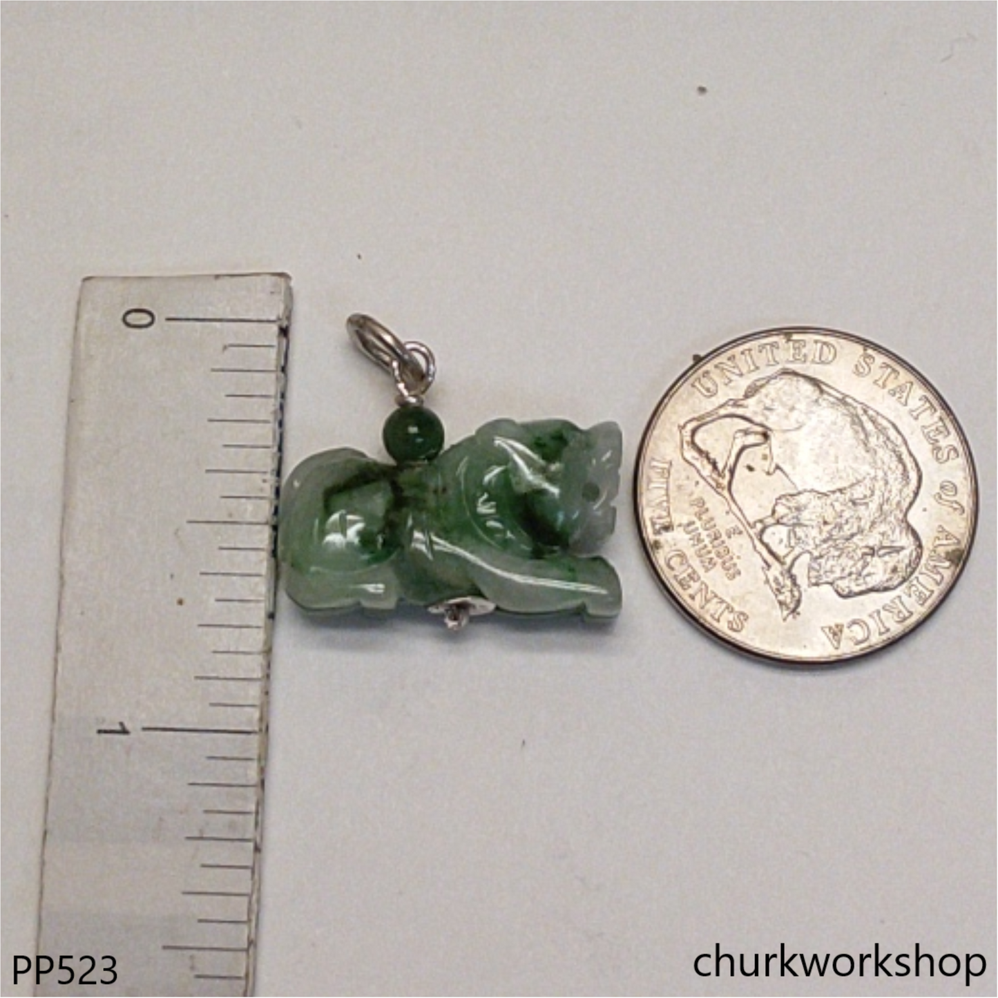 Small jade tiger pendant