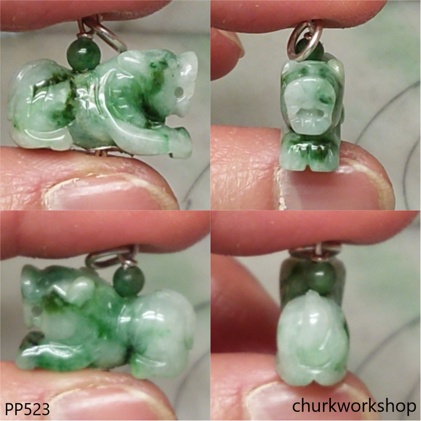 Small jade tiger pendant