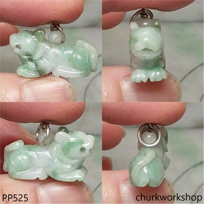 Small jade tiger pendant