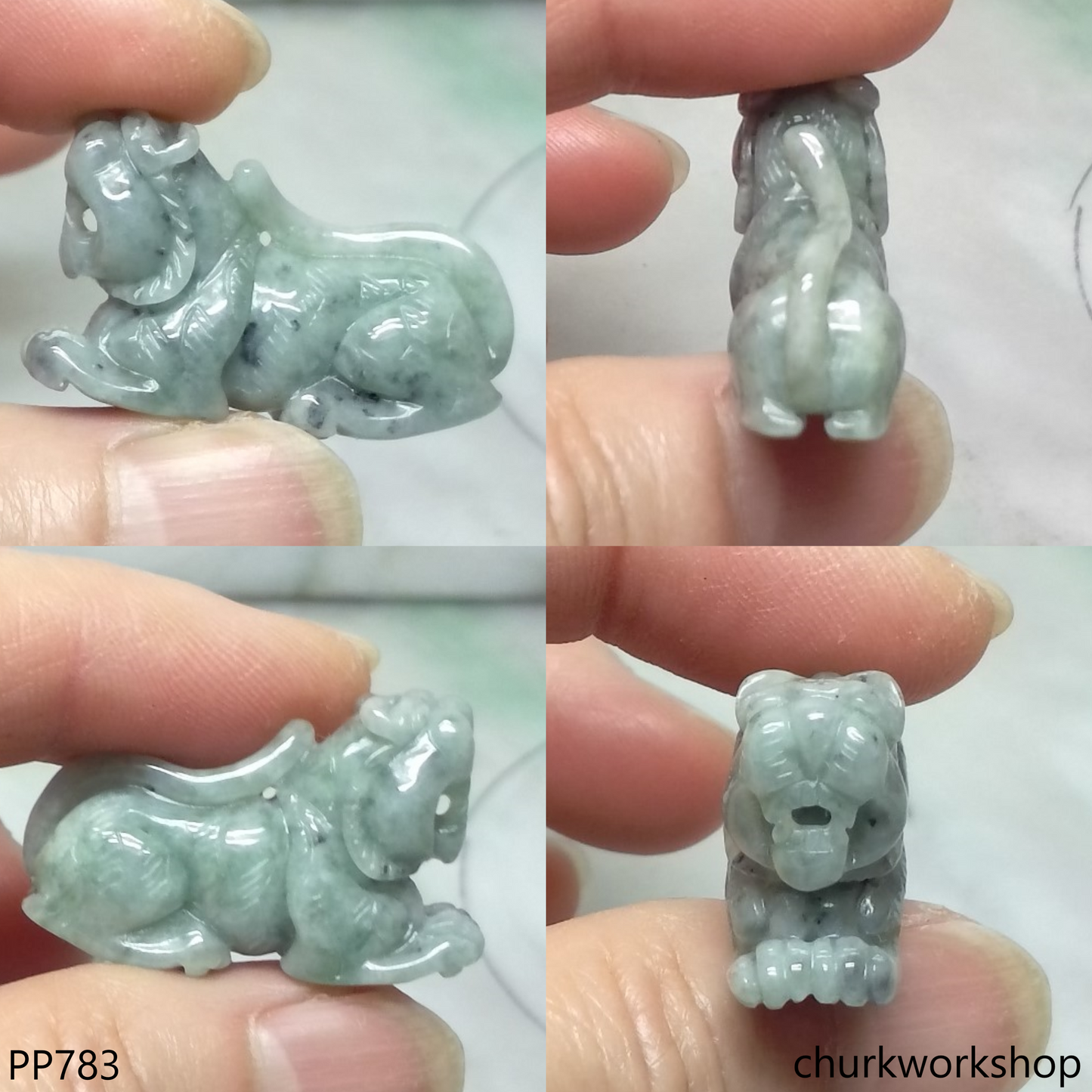 Jade tiger pendant