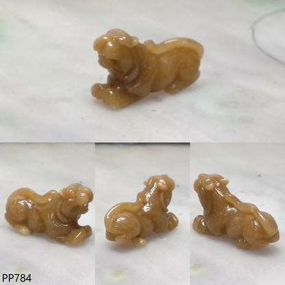 Red jade tiger pendant