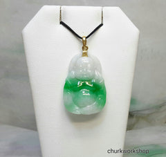 Reserved for Phua        Apple green jade happy Buddha pendant, Buddha pendant