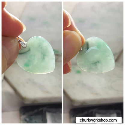 Green jade heart